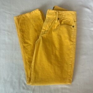 Vintage Ralph Lauren Youth Authentic Dungarees Yellow Straight Leg size 12